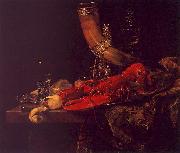 Willem Kalf Still Life with Lobster, Drinking Horn and Glasses china oil painting artist